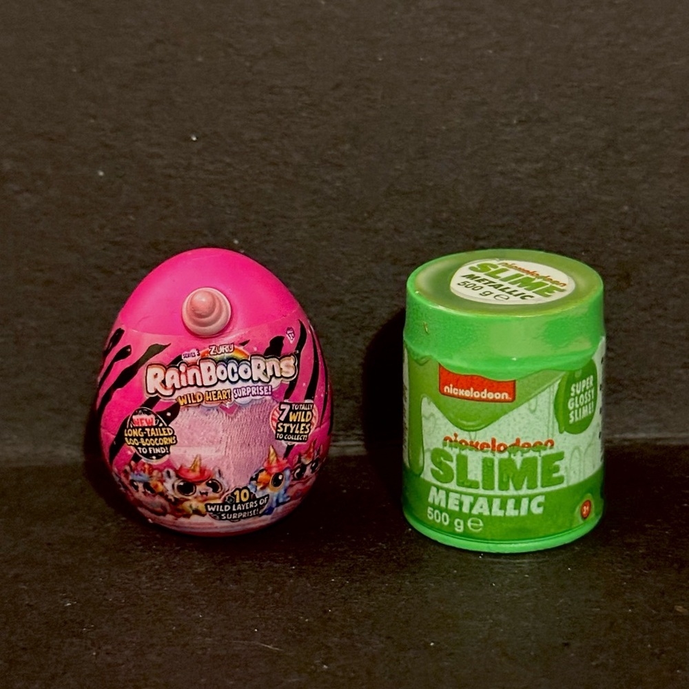 Mini Brands Rainbocorns Wild Heart Surprise Egg and Nickelodeon Slime